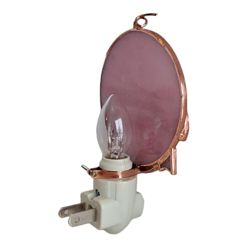 Gift Essentials Pink Pig Plug-in Night Light - Stained Glass Nightlight | Pink Pig Stained Glass Plug-in Nightlight with On/Off Rocker Switch. Includes One 4-Watt Replaceable Warm-Glow Bulb. - color: Pig