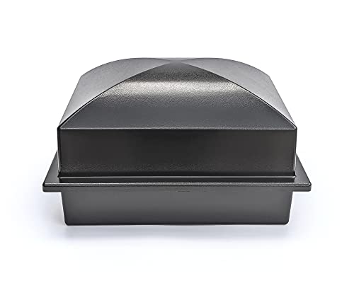 Recycled Urn Vault for Underground Burial | Fortified Container to Cremation Urns for Cemetery and Ground Burials | Made in The USA and Responsibly Manufactured (Regent, Carbon) - color: Carbon, size: Medium