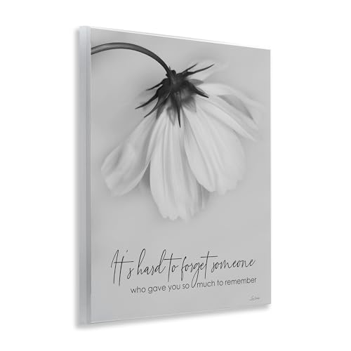 Floral Reflection Grief, 11 x 14 Inch Mounted Print on Wall Plaque - size: 14"L x 11"W