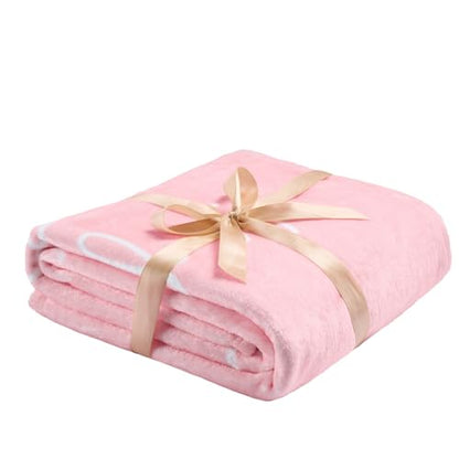 Thinking of You Gifts for Women Men – Get Well Blanket 50x60 Inch, Pink Flannel Comfort Hug Blanket, Sympathy Throw for After Surgery, Chemo, Illness, Recovery - color: Get Well-pink