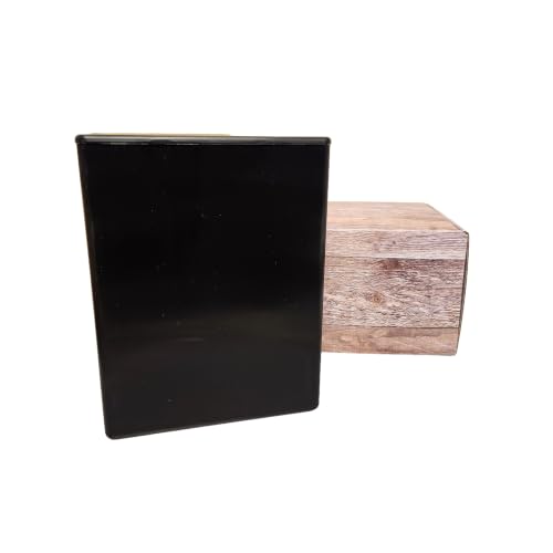 Mainely Urns TSA Approved Fly-Safe Temporary Travel Cremation Urn Kit for Human Ashes – 200 Cubic Inch Capacity – Airline-Ready Black, Blue, or Green Plastic Urn with Protective Travel Box (Beechwood) - color: Beechwood