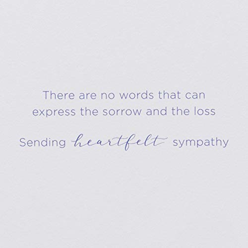 Papyrus Sympathy Card (There Are No Words) - color: Peace and Solace