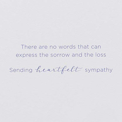 Papyrus Sympathy Card (There Are No Words) - color: Peace and Solace