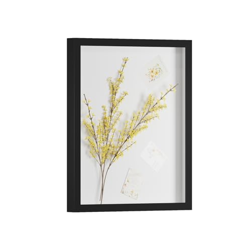 16x20 Shadow Box Frame Display Case with Real Glass, 3D Picture Frame for Memorabilia, Crafts, Photos, Wedding (Black) - color: Black, size: 16x20 without Linen Board