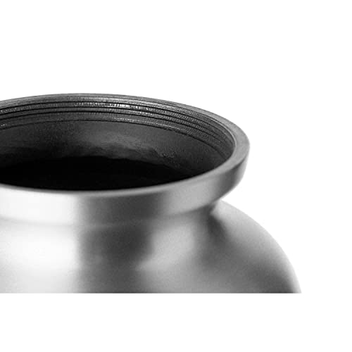 Ottillie Premier Purple/Pewter/Vert Urn, up to 115lbs - color: Amethyst Purple, Vertical Pewter Paws, size: Large