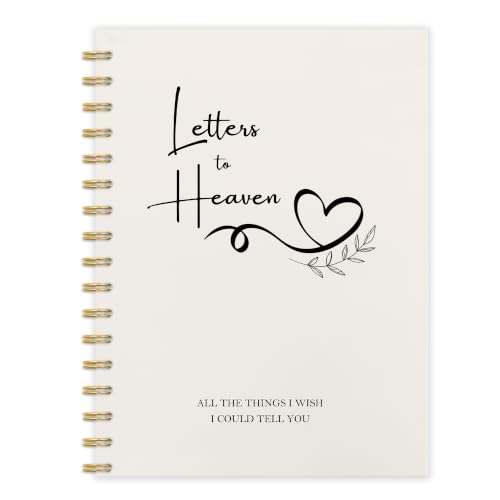 Letters to Heaven Grief Journal Gifts for Women Men 5.5x8.3in | Sympathy Journal Gifts for Loss of Loved One, Condolence Bereavement Grieving Gift Spiral Hardcover Notebook