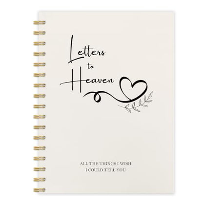 Letters to Heaven Grief Journal Gifts for Women Men 5.5x8.3in | Sympathy Journal Gifts for Loss of Loved One, Condolence Bereavement Grieving Gift Spiral Hardcover Notebook