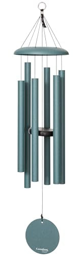 Corinthian Bells by Wind River - 36 inch Patina Green Wind Chime for Patio, Backyard, Garden, and Outdoor Decor (Aluminum Chime) Made in the USA - color: Patina Green
