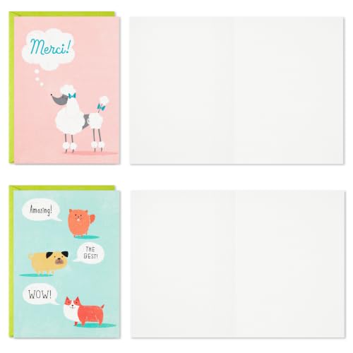 Hallmark Bulk Thank You Cards with Envelopes, Assorted 48-Pack (Cute Dogs) - color: Cute Dogs