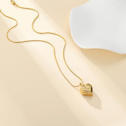 Cremation Jewelry Heart Urn Necklace for Human Ashes for Women Men A Piece of My Heart Lives in Heaven Memorial Ashes Keepsake Pendant - color: Gold-Brother