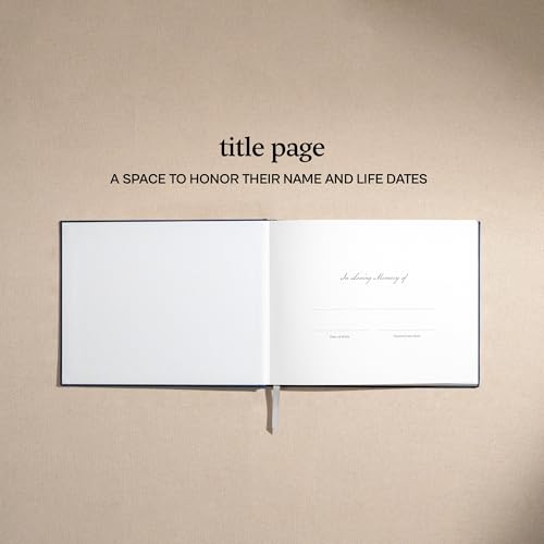 Kunitsa Co. Funeral Guest Book for Memorial Service – in Loving Memory (Sage - Lined Pages) - color: Sage - Lined Pages