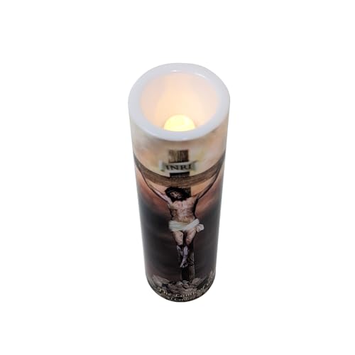 Crucifixion - Lamb of God, LED Flameless Devotional Prayer Candle