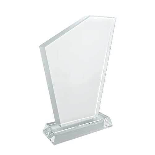 Crystal Sublimation Blanks Sublimation Glass for Custom Picture Photo Frame, Award Plaque, Crystal Tabletop Decor, In-Loving Memory Sublimatin Printing Products (Irregular)