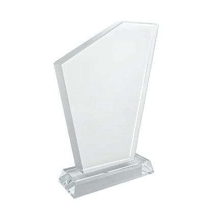 Crystal Sublimation Blanks Sublimation Glass for Custom Picture Photo Frame, Award Plaque, Crystal Tabletop Decor, In-Loving Memory Sublimatin Printing Products (Irregular)