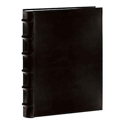 Pioneer Sewn Bonded Leather BookBound Bi-Directional Photo Album, Holds 300 4x6" Photos, 3 Per Page. Color: Black. - color: Black, size: 4 x 6 Inch (Pack of 1), style: Photo Album