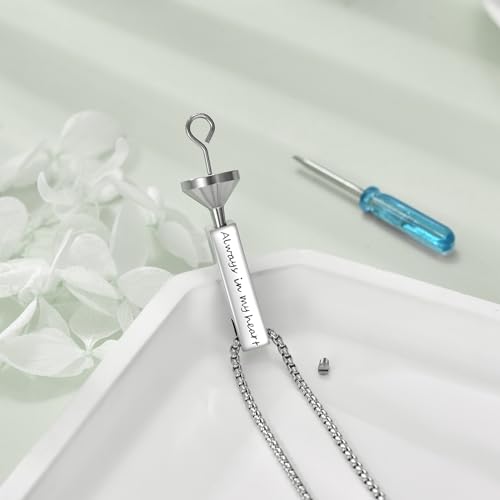 Cremation Urn Necklace for Ashes 925 Sterling Silver Moon Phase/Tree of Life/Hummingbird/Moss Agate/Opal/Compass/Mountain/Butterfly/Turquoise/Sunflower/Dragonfly/Cross Pendant Necklace Cremation Memorial Keepsake Urn Jewelry for Women Men - style: Dragonf