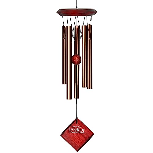 Woodstock Wind Chimes of Mars Chime for Outside 17" Bronze Small Light Sound Wind Chime Décor for Outdoor Garden, Patio, Porch, Encore Collection - color: Bronze