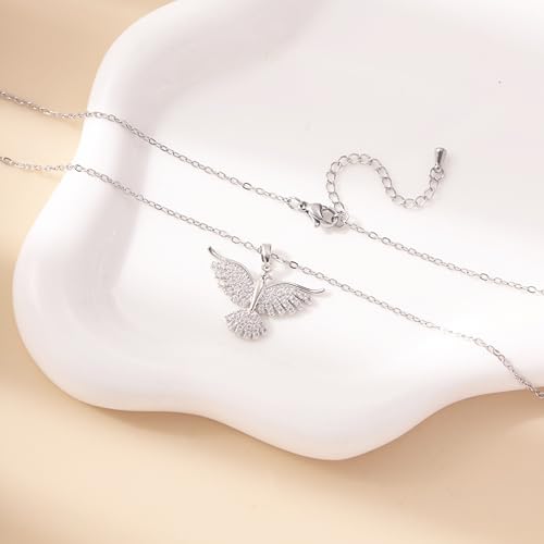 RZKING Silvery Necklace for Women, Gifts for Friend Mom Daughter Teacher - style: Phoenix