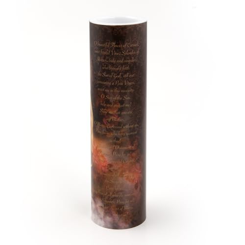 Our Lady of Mount Carmel LED Flameless Devotional Prayer Candle
