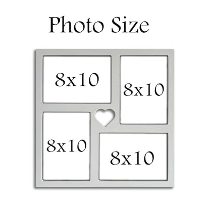 GENTLE DEER Collage Picture Frames, Photo Frame for Wall Hanging & Tablet Display (White, 8X10) - color: White, size: 8X10
