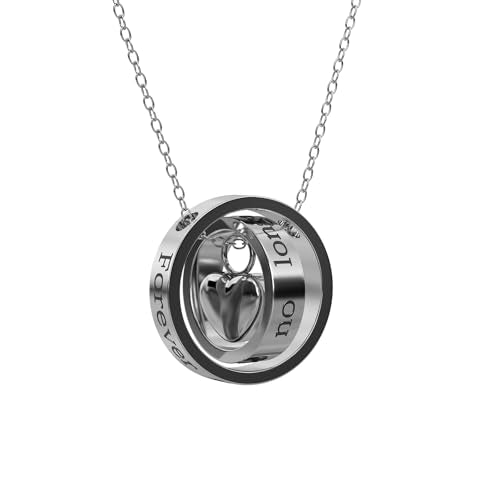 Urn Necklaces for Ashes Heart Shaped Cremation Jewelry Waterproof Memorial Keepsake Ashes Necklace for Women Men