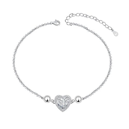 925 Sterling Silver Urn Bracelet for Ashes Women Cremation Jewelry | Memorial Keepsake Bracelet with Hidden Ashes Holder, Meaningful Remembrance Jewelry Gift for Loss of Loved One - style: Heart Urn Bracelet