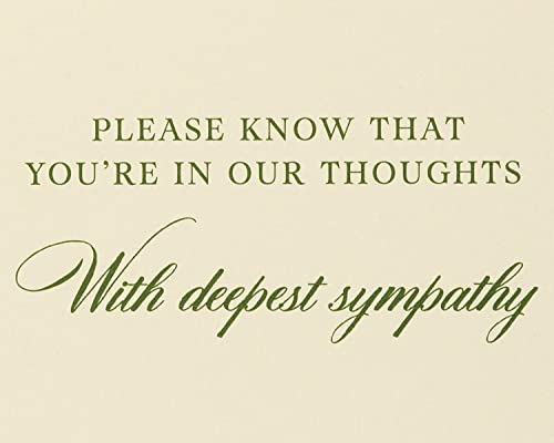 Papyrus Sympathy Card (You're In Our Thoughts) - color: You're In Our Thoughts