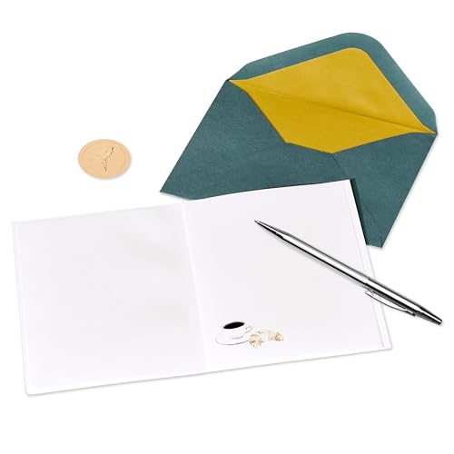 Papyrus Blank Card (Coffee and Croissant) - color: FSC Cafe Breakfast