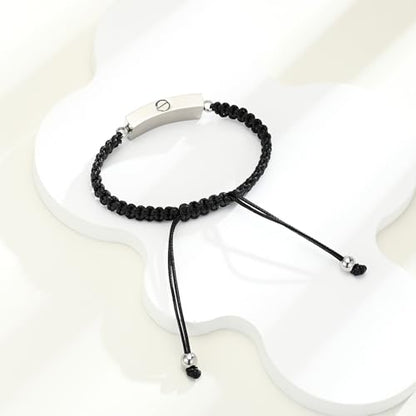 Cuban block Urn Bracelet for Ashes Cremation Jewelry Stainless Steel Memorial Locket Keepsakes Jewelry Braided rope Urns Bracelet for Men Gifts - color: Silver