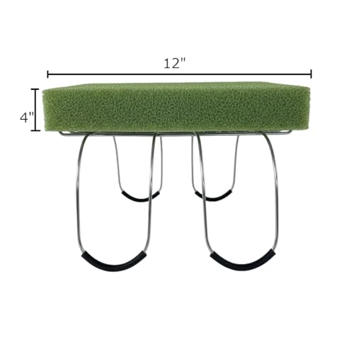 Headstone Saddle Floral Arrangement Kit – 10 Pack 12" Wire Saddles with 10 Foam Blocks – DIY Memorial Flower Base for Monuments & Gravesites (Saddles and Foam)