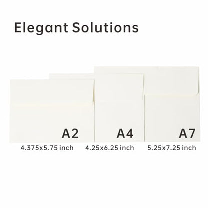 A7 Cream White Envelopes 5x7 50 Pack, Self Seal for Premium Wedding Invites - color: Cream White, size: 50 Pack A7 (5.31x7.28in) Envelopes