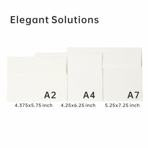 A2 Cream White Envelopes 4x5.5 80 Pack, Self Seal for Elegant Bridal RSVP - color: Cream White, size: 80 Pack A2 (4.33x5.75in) Envelopes