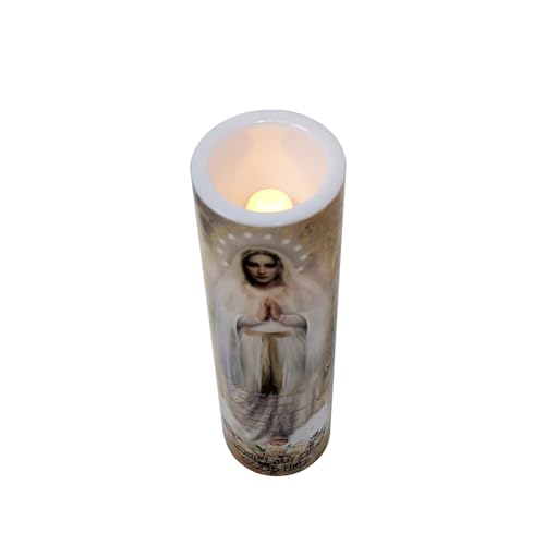 Our Lady of Good Help LED Flameless Devotional Prayer Candle