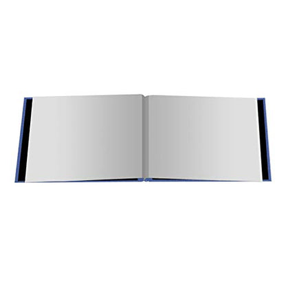 Pioneer 5 Inch by 7 Inch Postbound Fabric Frame Front Memory Book, Sky Blue - color: Sky Blue, size: 5"x7"