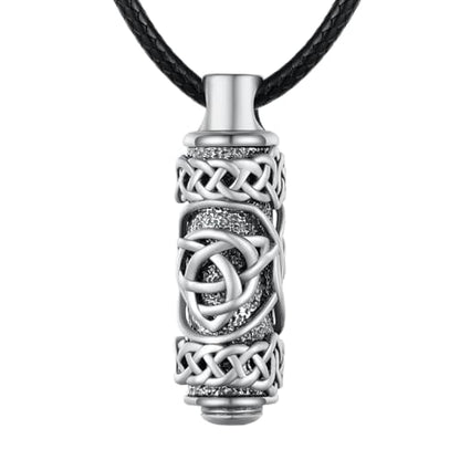 Celtic Urn Necklace for Ashes 925 Sterling Silver Ashes Keepsake Cremation Jewelry Gifts Memorial Gift for Men