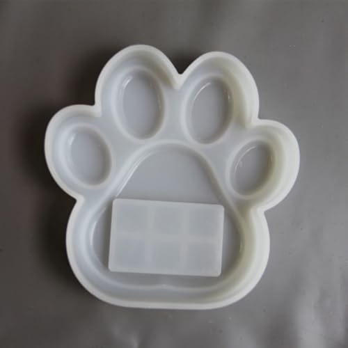 Flexible Pet Pawprint Frame Mold Unique Dog Paw Photo Frame Epoxy Resin Mold Ornaments Dog Paw Frame Silicone Mold