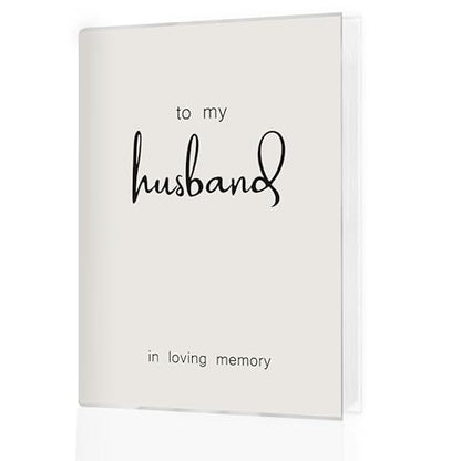 Memorial Photo Album 4x6 18 Pockets Photos, Memorial Gifts for Loss of Husband, Loss of Husband Sympathy Gift, Grief Bereavement Gifts Small Mini Photo Album Hold 36 Pictures Book - color: To Husband