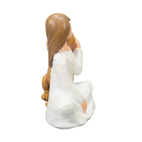 Dog Memorial Gifts for Loss of Dogs,Pet Loss Sympathy Gift,Angel of Friendship Figurine Statue for Loving Pets and Dog Lovers(Brown Dog - color: Brown Dog