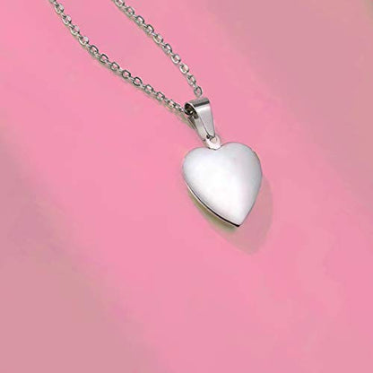 KunBead Women's Love Heart Photo Locket Necklace with Picture inside Jewelry Pendant Necklace for Auntie Friend Dad Daughter Granddaughter Nana Sister Wife Mom Grandma - style: Dad