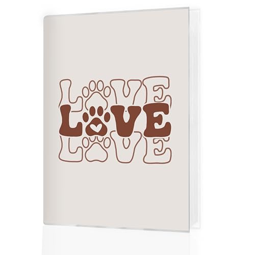 Pet Photo Album 4x6 18 Pockets Photos, Dog Mom Dad Gifts, Cat Lover Gifts, Pet Lover Owner Small Mini Photo Album Hold 36 Pictures Book for Dog and Cat Lovers - color: Love Paws