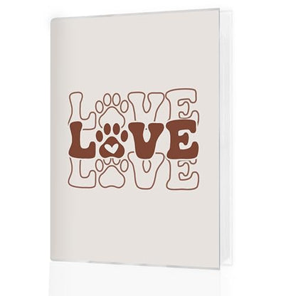 Pet Photo Album 4x6 18 Pockets Photos, Dog Mom Dad Gifts, Cat Lover Gifts, Pet Lover Owner Small Mini Photo Album Hold 36 Pictures Book for Dog and Cat Lovers - color: Love Paws