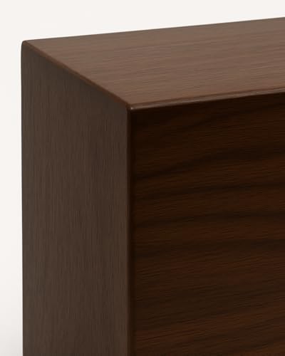 Wooden Cremation Urn for Human Ashes Adult Large Walnut Wood Urn Box TSA Travel Urn Modern Minimalist Memorial Burial Urn Holds 300 lb for Male Female Premium Decorative Funeral Box with Non-Slip Pads