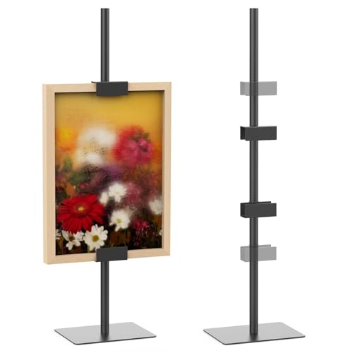 HzTinT Adjustable Tabletop Easel Stand for Picture Frames,Heavy Metal Base | Table Easels for Display,Picture Frame Holder Art Display Stand for Signs, Canvas