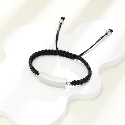 Cuban block Urn Bracelet for Ashes Cremation Jewelry Stainless Steel Memorial Locket Keepsakes Jewelry Braided rope Urns Bracelet for Men Gifts - color: Silver