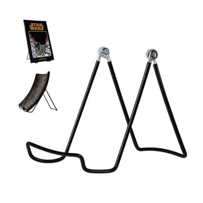 KINGDOM SOLUTIONS - 4.75" Black Metal Display Stand Made in USA - 6 Pack - color: Black Adjustable, size: 4.75" (6-pack)
