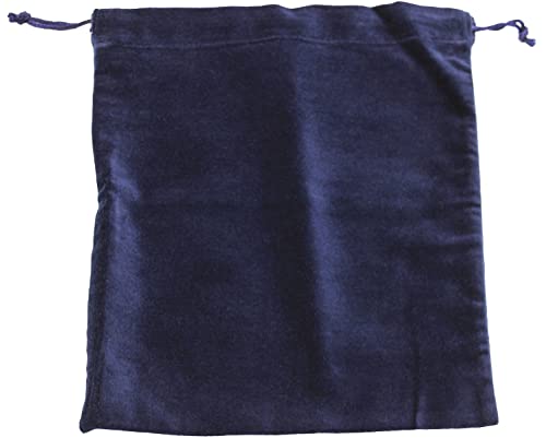 Large Blue Velvet Cremains Bag for Ashes - Large Size 10"L x 12"H - for Holding 230 Cubic Inches of Pet or Human Cremains - Includes Plastic Bag for Ashes - color: Blue, size: Large