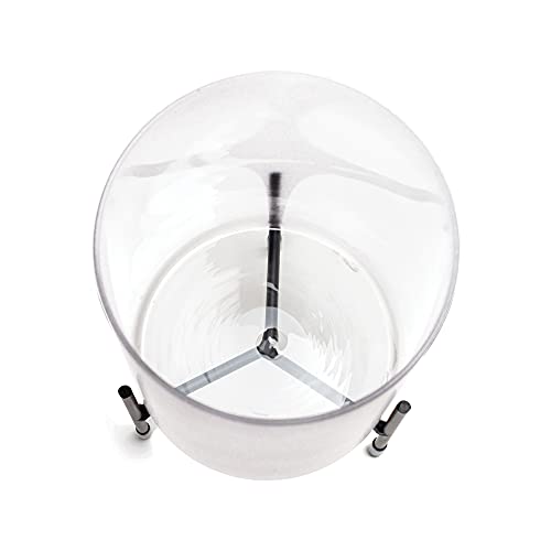 Elanze Designs We Love Don't Go Away Classic White 8 x 4 Glass Hurricane Candle Holder