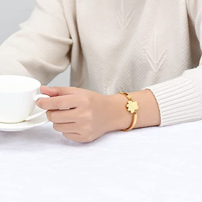 XSMZB Cremation Bracelet for Ashes - Paw Print Cremation Jewelry Pet Dog Cat Stainless Steel Keepsake Memorial Urn Bangle - color: Gold