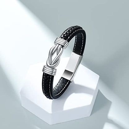 shajwo Infinity Cremation Bracelet for Ashes for Men - color: Customize