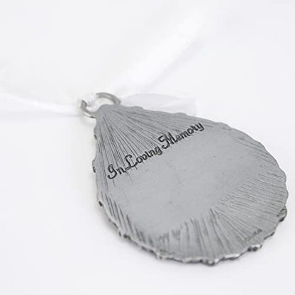 Cathedral Art (Abbey & CA Gift Tear-Shaped Memorial Ornament, One Size, Silver,Christmas - style: Tear